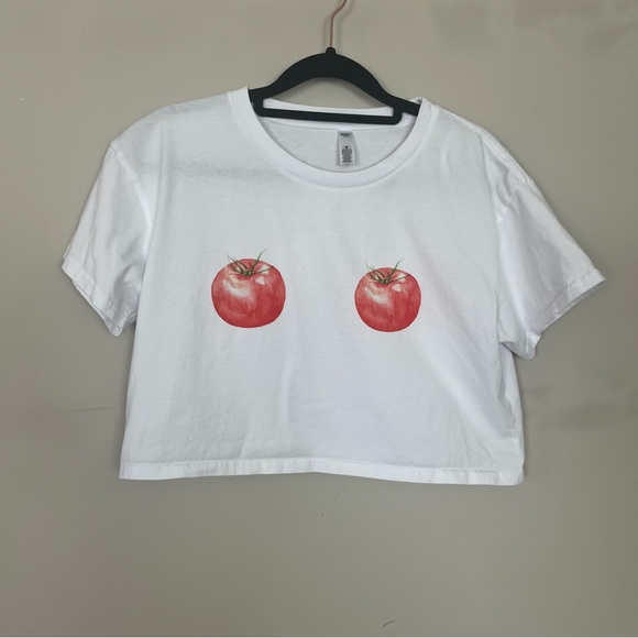 POLYCHROME GOODS RIPENED TOMATOES CROP TOP SIZE SMALL - Picture 9 of 16